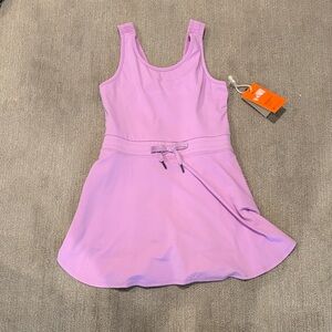 Charming Lavender Kids Casual Dress